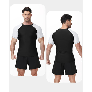 Fournisseur d'ensembles de rashguards MMA personnalisés haut de gamme, ensemble de t-shirt et short athlétique à séchage rapide, OEM ODM - Product Image 3