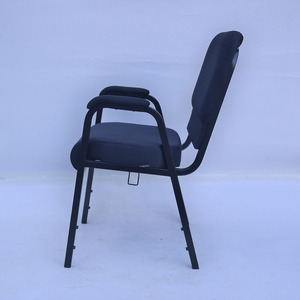 Silla de auditorio de metal con brazos para iglesia, santuario, capilla, salón, comedor y escuela, sillas de asiento de santuario apilables - Product Image 5