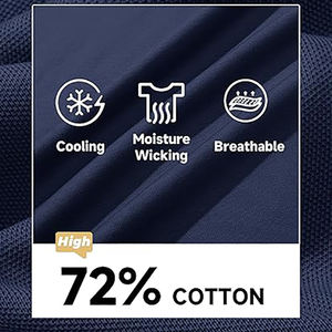 Chemises polo pour hommes, séchage rapide, vêtements décontractés, manches courtes, respirantes, polos unis personnalisés en vente à bas prix - Product Image 5