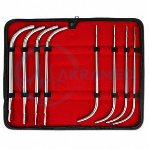Juego de Dilatadores Uretrales Van Buren de 8 Piezas con Estuche, Instrumentos Quirúrgicos de Acero Inoxidable para Urología y Obstetricia/Ginecología, Certificación CE - Product Image 6