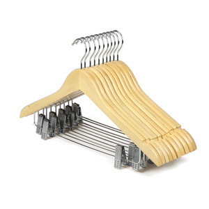 LINDON Fábrica de Perchas con 20 Años de Experiencia, Perchas Ecológicas de Acero Inoxidable Tipo Gancho, Perchas de Madera Vintage Blancas y Negras Naturales para Abrigos y Trajes - Product Image 1