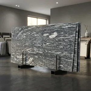 Dalles de granit blanc Kuppam de haute résistance, pierre naturelle, directement de l'usine, pour revêtements extérieurs, comptoirs et sols. - Product Image 2