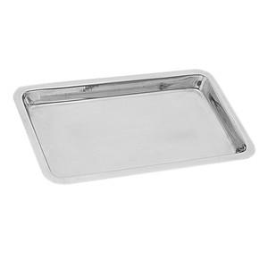 Plateau pour instruments dentaires en acier inoxydable de haute qualité 4x8 pouces – Plateau de laboratoire chirurgical autoclavable réutilisable - Product Image 1