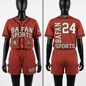 Womens 180 GSM Soft Polyester Sleeveless T Shirt and Shorts Set <b>Rust</b> Red Smooth Fabric Custom Logo Sleeveless T Shirt Shorts Set - Product Image 1