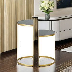 Table d'appoint pour panier métallique - Product Image 5