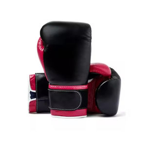 Top Trending High Quality 16oz Breathable Lightweight Leather Professional Boxing Gloves <b>Foam</b> <b>Padding</b> Moisture Wicking Hook Loop - Product Image 2
