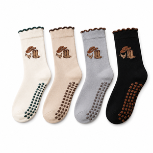New Custom Printed Design <b>Socks</b> with Customized logo Knitted Anti-Bacterial Breathable Men's <b>Winter</b> Daily Wear Regular Style - Product Image 1