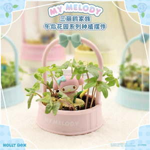 Ornements de plantation DIY pour enfants de la série Jardin d'après-midi Sanrio MINISO authentique, Hello KT Kuromi en pot, cadeau d'anniversaire - Product Image 5