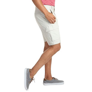 Custom Canvas Material <b>Men</b> Cargo <b>Shorts</b> Six Flap Pockets Tough Heavy Quality White Cream Neat Knee Length <b>Bermuda</b> <b>Shorts</b> - Product Image 1