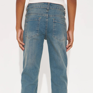 Pantalon en jean décontracté pour garçons, style urbain, avec poches, personnalisable avec logo, collection 2026, vente en gros, prix abordable - Product Image 3