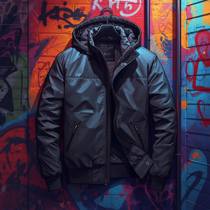 Chaqueta Oversize de Algodón 410gsm para Hombre, Abrigo Casual Grueso y Cálido, Ropa de Calle - Product Image 4