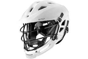 Casco de Lacrosse Blanco, Protección Facial Completa con Jaula Metálica, Equipo Deportivo para Adultos - Product Image 4