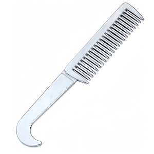Ensemble de brosses à cheveux pour chevaux en acier inoxydable avec manche en bois, outils de toilettage en métal pour l'entretien des moutons et des chèvres, brosse à cheveux pour chevaux réutilisable en métal - Product Image 5