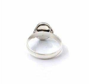 <b>Dainty</b> 925 Sterling Silver With Aqua Chalcedony <b>Ring</b> for Everyday Wear & Fine Jewelry Handmade Collection - Product Image 4