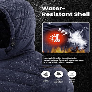 New Unisex Winter Puffer Thick Hooded Waterproof Streetwear Jacket Warm <b>Bubble</b> <b>Coat</b> Best Hot Selling - Product Image 3