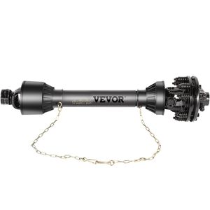 Serie 5 trattore PTO albero 1-3/8 \ "con 6 scanalatura entrambe le estremità 43 \"-57 \ "spazzola maiale/finitura falciatrice nero PTO albero W/frizione Slip - Product Image 1