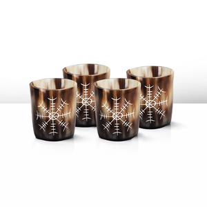 Cuerno Vikingo Original para Beber, Tallado a Mano, 100% Hermético, Ecológico, con Soporte de Cuero de Cabra, Estilo Ángel, para Mead y Cerveza Ale - Product Image 2