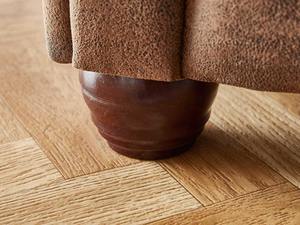 Luxury Duraster Chesterfield Transitional Vintage Brown Leather <b>Sofa</b> Three Seater L-Shape <b>Wood</b> <b>Frame</b> Eco Friendly Living Room - Product Image 4