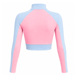 Ensemble de sport pour femme Jack And Jill Of America, haut court à col roulé et pantalon ample à cordon de serrage, color block - Product Image 3