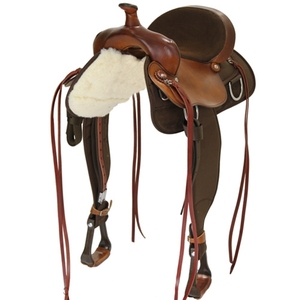 Selle de polo anglaise personnalisable, nouveau style, en cuir véritable, pour l'équitation, le ranch et le roping, selle de trail sécurisée - Product Image 3