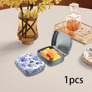 กล่องดีบุกขนาดเล็กมีฝาปิด กล่องเก็บของโลหะพกพาขนาดเล็กสำหรับเก็บต่างหูและเครื่องประดับ ใช้จัดระเบียบบ้าน จำหน่ายราคาส่ง - Product Image 6
