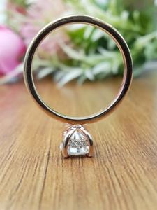 D'VINS JEWELS Women's 14K Solid Gold 2ct Classic Lab-Created pear Cut VVS Diamond Engagement <b>Ring</b> for IGI Certificate - Product Image 4