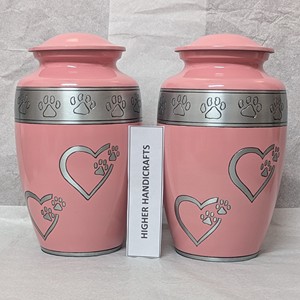 Urnas para Cenizas de Mascotas |   Urnas Metálicas para Mascotas al por Mayor con Grabado de Huellas - Product Image 1