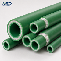Matériaux de construction composites à 3 couches certifiés ISO CE PN20 PN25 résistant à haute pression pour la construction, tuyau en fibre de verre PPR