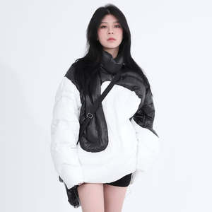 Manteaux d'hiver pour femmes, manteau matelassé à capuche, veste en duvet, manteau long matelassé décontracté pour femmes, chaud et confortable - Product Image 2