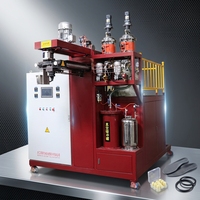 Machine de moulage de mousse d'élastomère PU contrôlée par PLC pour la production de rouleaux de convoyeur et de roues en polyuréthane 380V 35kW
