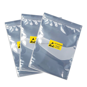 Sac de protection antistatique ESD sur mesure en usine, argenté métallisé, à ouverture supérieure pour l'emballage de circuits imprimés (PCB) et de composants électroniques (IC) - Product Image 3