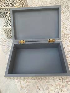 Handmade Natural Buffalo Bone Inlay <b>Box</b>: Ornamental Geometric Pattern Jewelry <b>Box</b> - Product Image 5