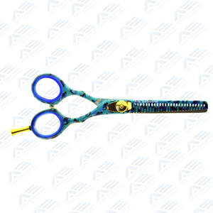 Ciseaux de coupe de coiffure ensemble de ciseaux de salon de coiffure et d'amincissement avec étui Instruments de beauté professionnels de 5.5 pouces - Product Image 5