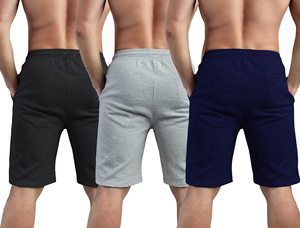 Pantalones Cortos Casuales de Verano para Hombre, Diseño Ligero de Algodón Personalizado con Ajuste Cómodo y Bolsillos Prácticos, Patrón Liso - Product Image 6