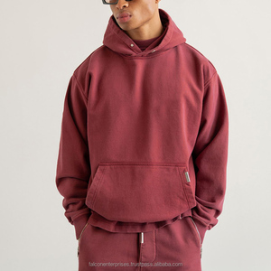 เสื้อฮู้ดดี้พิมพ์โลโก้ตามสั่งขายส่ง ปักลายเสื้อสเวตเชิ้ตโอเวอร์ไซส์ ผ้าหนา 100% คอตตอน ซิปหน้า สำหรับฤดูใบไม้ร่วง - Product Image 1