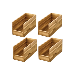 Wholesale High Quality Acacia Wooden Open-Front <b>Bin</b> for Kitchen Organization Kitchen Containers <b>Storage</b> from Vietnam - Product Image 2