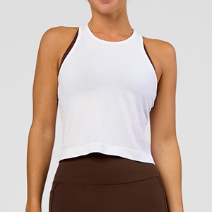 Nuevo Top Deportivo Sin Costuras con Cuello Halter, Resistente a Impactos, para Yoga y Fitness - Product Image 1