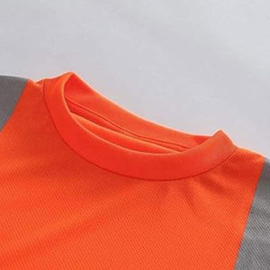 เสื้อยืดคอตตอนสำหรับทำงาน ยี่ห้อ Econex Sports สีน้ำเงินสะท้อนแสง สำหรับผู้ชาย ป้องกันรอยยับ ระบายอากาศได้ดี แห้งเร็ว ตรวจจับด้วยเครื่องได้ มองเห็นได้ชัดเจน - Product Image 5