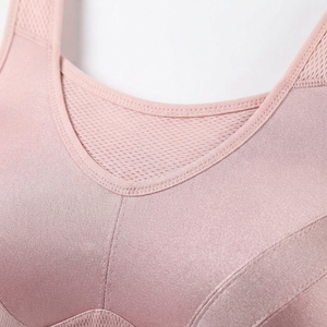 Women's Custom Wholesale Sport <b>Bra</b> Breathable Crossed Backless Gym Fitness Wear with Front Logo Position - Product Image 4