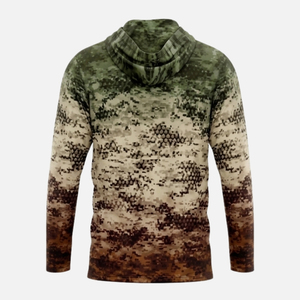 Fishing <b>Hoodie</b> Shirt Long Sleeve UPF 50+ <b>UV</b> <b>Protection</b> Quick Dry Moisture Wicking Breathable Fishing Wear Custom Logo - Product Image 2