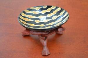 Cuencos para Servir de Cuerno de Búfalo Auténtico con Borde Dorado Pulido, Ecológicos, Aptos para Contacto con Alimentos, Estilo Vintage para Ensaladas y Fiestas - Product Image 5