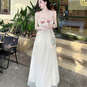 Elegante Vestido Corto de Manga Corta para Mujer, Ideal para Diversos Eventos, Combinando Elegancia, Comodidad, Casual y Formal, Maxi de Seda - Product Image 2