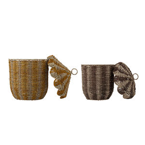 Handwoven Paper <b>Storage</b> Basket for Kids Toys Baby Nursery Organizer Wicker Laundry Basket Circus Shaped Set - Product Image 2