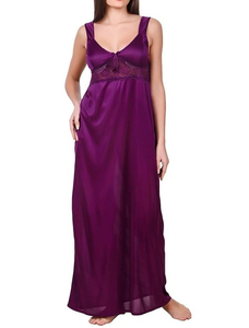 Conjunto de Lencería de Verano para Mujer, Transpirable, Ecológico, de Secado Rápido, Cuello en V, Satinado, Largo, Sexy, Personalizable, Elástico, Digital - Product Image 3