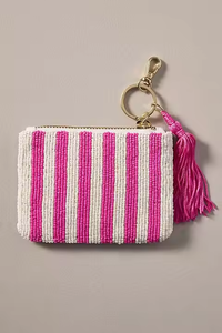 Porte-monnaie élégant et classique à motif de dessin animé, imprimé en typographie, brodé, avec perles de rocaille, pochette à main personnalisée MULTI - Product Image 4
