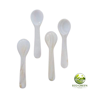 Cuchara Artesanal de Nácar Natural con Mango de Madera, Utensilio de Cocina Ecológico, Idea de Regalo, Venta al por Mayor - Product Image 4