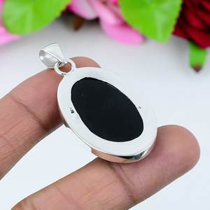 แหวนพลอยโอปอลสีฟ้าสามเม็ดทรงสวยงาม พร้อมจี้เงินแท้ 925 ทำมือ ของขวัญเงินแท้สุดพิเศษสำหรับวันพ่อ - Product Image 4