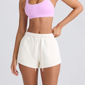 Women’s White <b>Lounge</b> <b>Shorts</b> Premium Soft Fabric High Waist Relaxed Silhouette Summer Comfort Daily Casual Wear <b>Short</b> Pants - Product Image 1