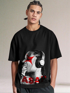 T-shirt pour homme surdimensionné avec impression personnalisée, style streetwear, col rond, manches courtes, jersey en coton respirant, t-shirt graphique - Product Image 5