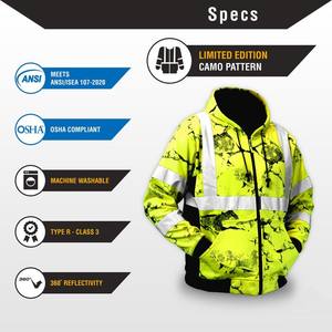 Chaqueta de Seguridad Reflectante de la Mejor Calidad, Tejido Refrigerante, Ropa de Trabajo de Alta Visibilidad para Trabajadores de Saneamiento, Jardinería y Mantenimiento - Product Image 4